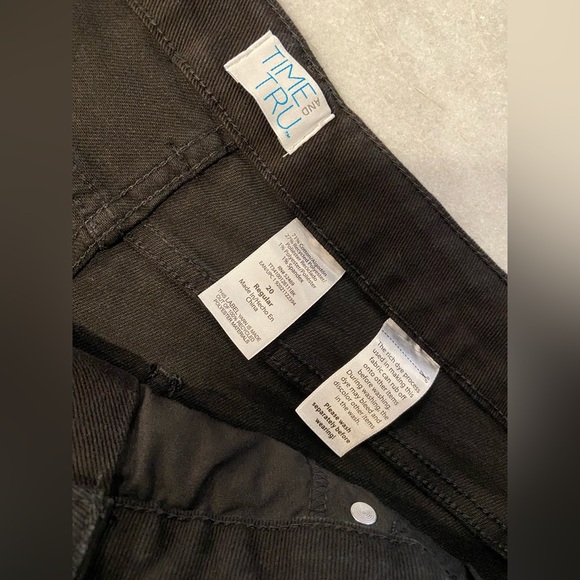 NWT Time & Tru Size 20 Black High Rise Mom Regular Stretch Straight Leg Jeans - Picture 11 of 11